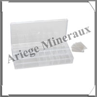 BOITE MODULABLE et Empilable - 12 COMPARTIMENTS - 220x110x38 mm (4820)