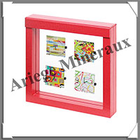 NIMBUS 150 - CADRE Rouge (Crocodile) - 150x150x25 mm (4868)