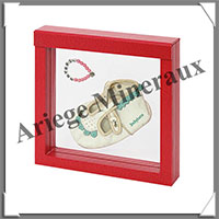 NIMBUS 150 - CADRE Rouge (Crocodile) - 150x150x25 mm (4868)