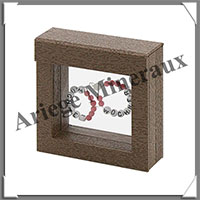 NIMBUS 70 - CADRE Marron (Bois) - 70x70x25 mm (4870)