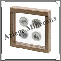 NIMBUS 150 - CADRE Marron (Bois) - 150x150x25 mm (4878)