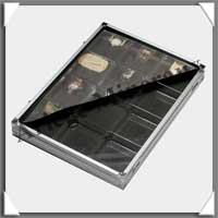 VITRINE d'EXPOSITION en ALUMINIUM - 12 Cases - Profondeur : 60 mm (5375)