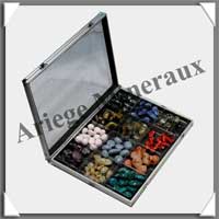 VITRINE d'EXPOSITION en ALUMINIUM - 12 Cases - Profondeur : 60 mm (5375)