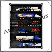 VITRINE d'EXPOSITION en ALUMINIUM - 6 Cases - Profondeur : 40 mm (5874)